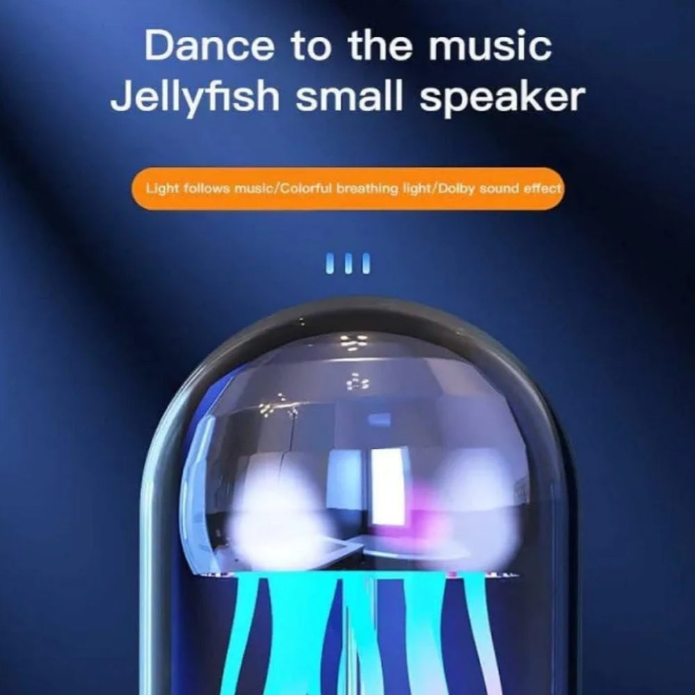Bluetooth Speaker Mechanical Motion Jellyfish Lights - Picture 7 of 16